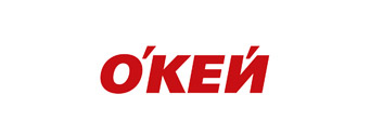 Логотип Окей в клиентском портфолио брендингового агентства Soldis