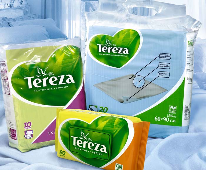 Упаковка подгузников Tereza