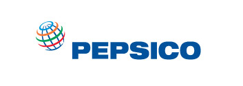 Логотип PepsiCo с красочным полосатым земным шаром слева и словом PEPSICO, написанным жирными синими заглавными буквами справа, вдохновленным Soldis.
